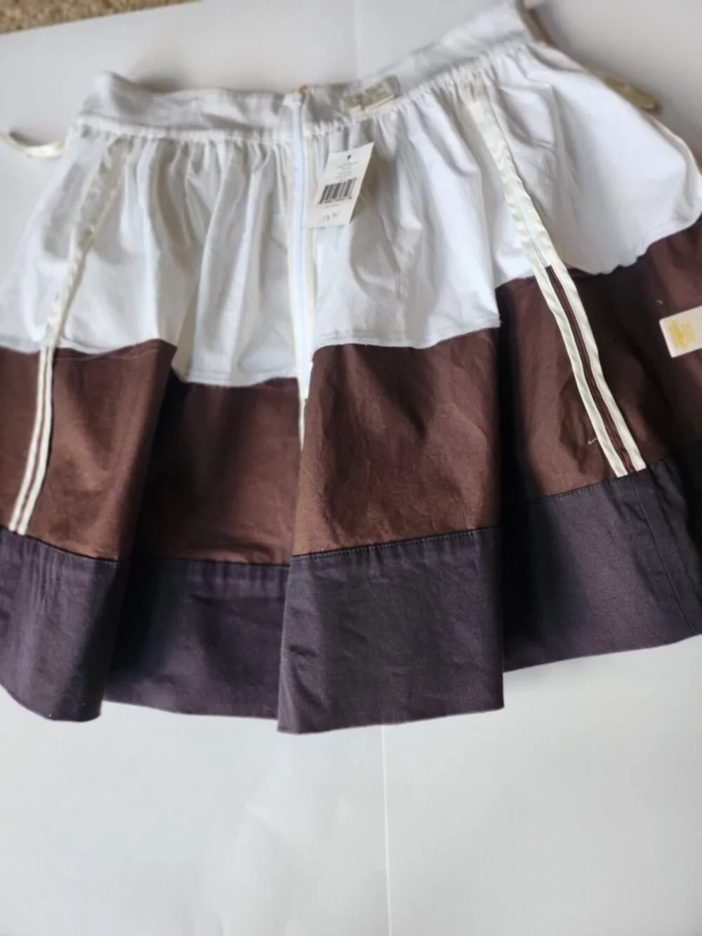 NWT Kate Spade Colorblock Coreen Pleated Skirt Size 8